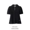 Kaslead New Women Clothes Western Style Fashion Knitted Shirt Collar Versatile Top 6236105