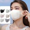Breathable Summer Face Masks Honeycomb Design Elastic Fabric with Sunshade Lightweight & Skin-Friendly Texture Comfortable Fit Face Mask Accessories