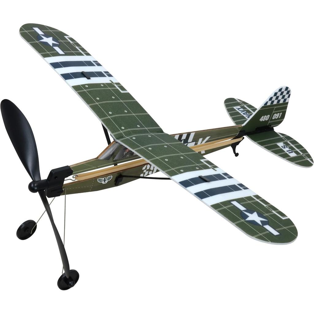 Ikeda Kogyo Piper Cub J-3 Model Airplane Kit - Wooden Craft Kit, Japan