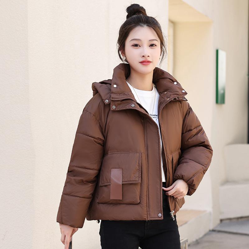 New Down  Clothes Women's Fashion Hooded Short  Clothes Loose Winter  Jackets Thickened Bread Clothes
