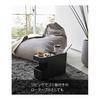 Yamazaki Jitsugyo 6136 Car Console Trash Can Black Approx. W38 x D17 x H25.5cm (When lid slides open: Approx. W52cm) Tower Drink Holder with Small