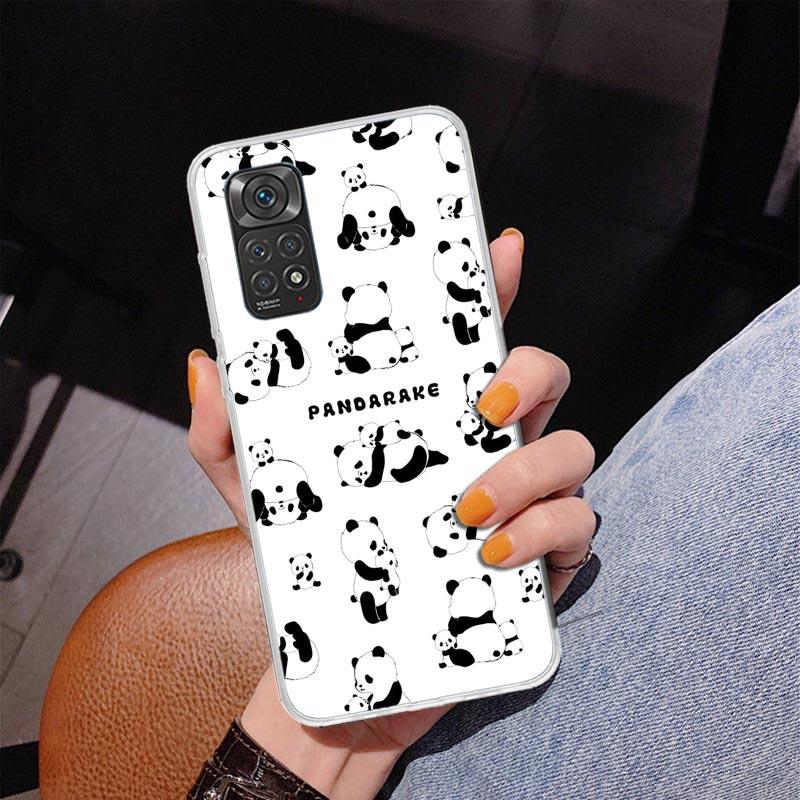 Cartoon Cute Panda Bear Phnoe Case for Phnoe Case for Xiaomi Redmi Note 15 14 14S 13 Pro Plus 12 12S 11S 11E 10S 10 11T 5G Uniqu