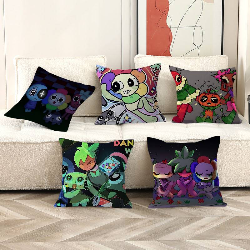 Fine Glasses Unisex D-Dandys Worlds Cartoon Pillow Anime Pillow Sofa Bed Head Pillow Cover Cushion Cover 45X45 Cm Fashion