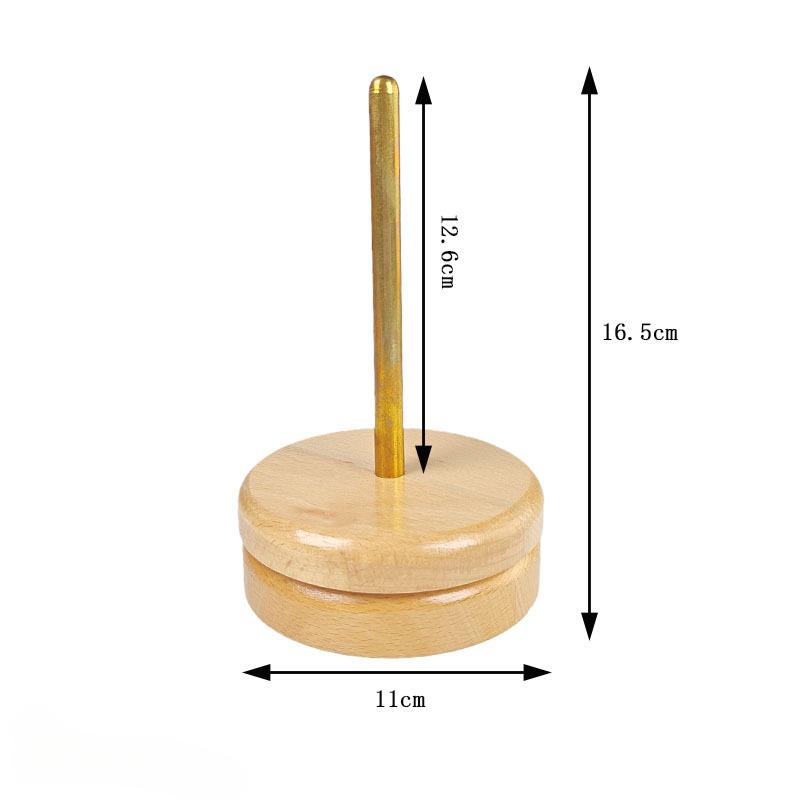 Wood Yarn Stand Yarn Spool Wool Ball Winder Magnetic Rotation Spinner Holder Spinning Home Braided Yarn Spool Storage Stand