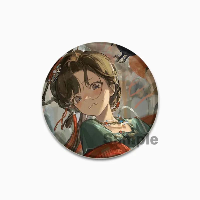 32/44/58mm Electronic Role Playing Games Badge Spathodea Ezra Desert Flannel Brooches Handmade Lapel Pins for Clothes Hat Backpack Jewelry