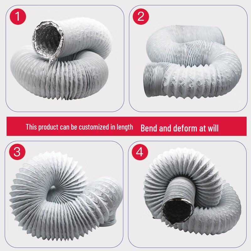 Flexible Aluminum Foil PVC Ventilation Duct