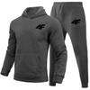 Comfortable Men's High Quality Sportswear Hoodie + Pants Suit Casual Sweatshirt Set