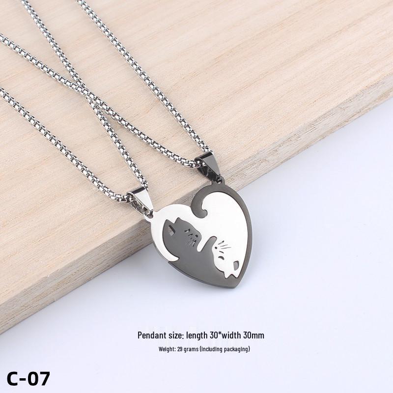 Colier Unisex cu Pandantiv Cruce Stil Hip-Hop - Accesoriu Bijuterie din Oțel Inoxidabil