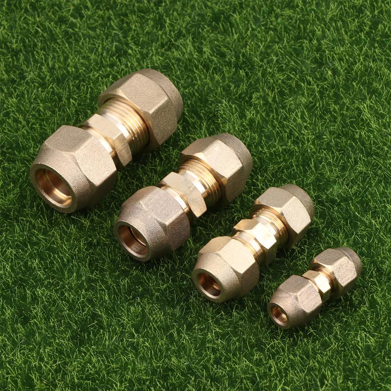 1 Stück 2 3 4 5 mm Schnellverbinder Gerades Rohrverlängerungsstück Schweißfreie Fittings Mit Bördelmuttern Kupferverbinder