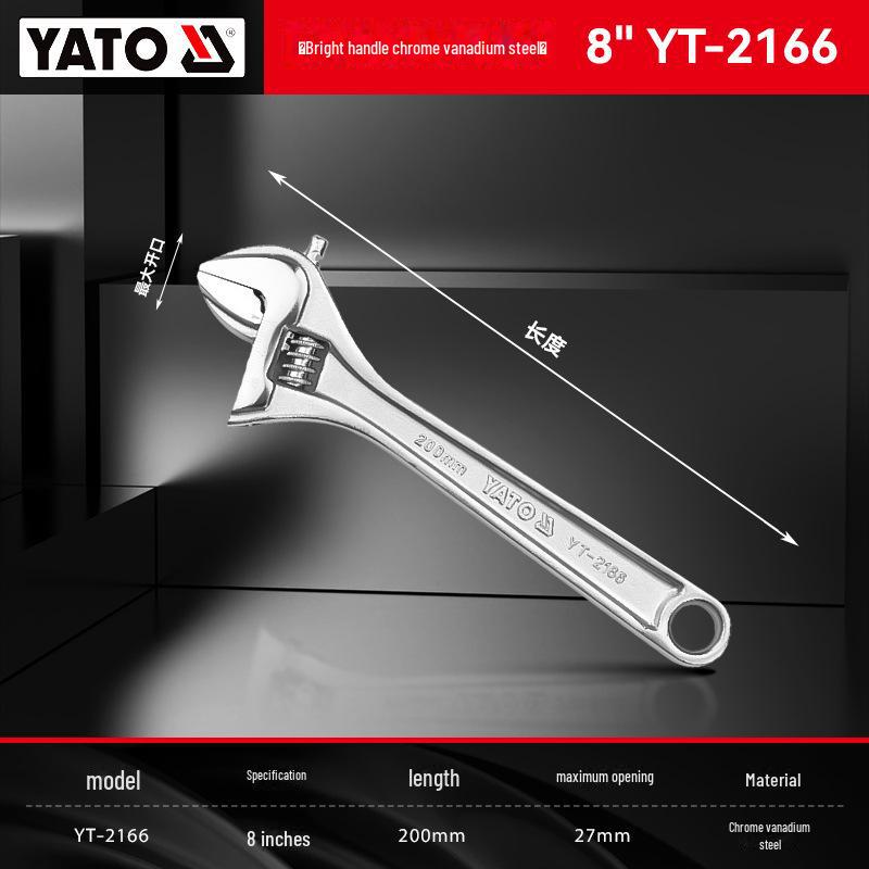 Yiertuo Adjustable 6-12 Inch Multi-Function Large Opening Wrench & Pipe Pliers