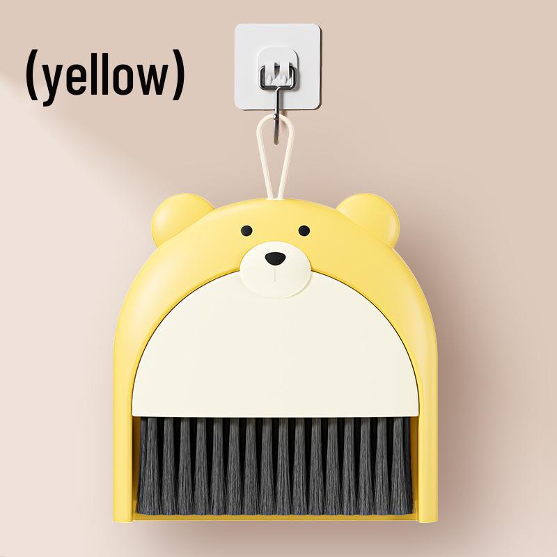 Little Bear Children s Desktop Broom and Dustpan Set жёлтый