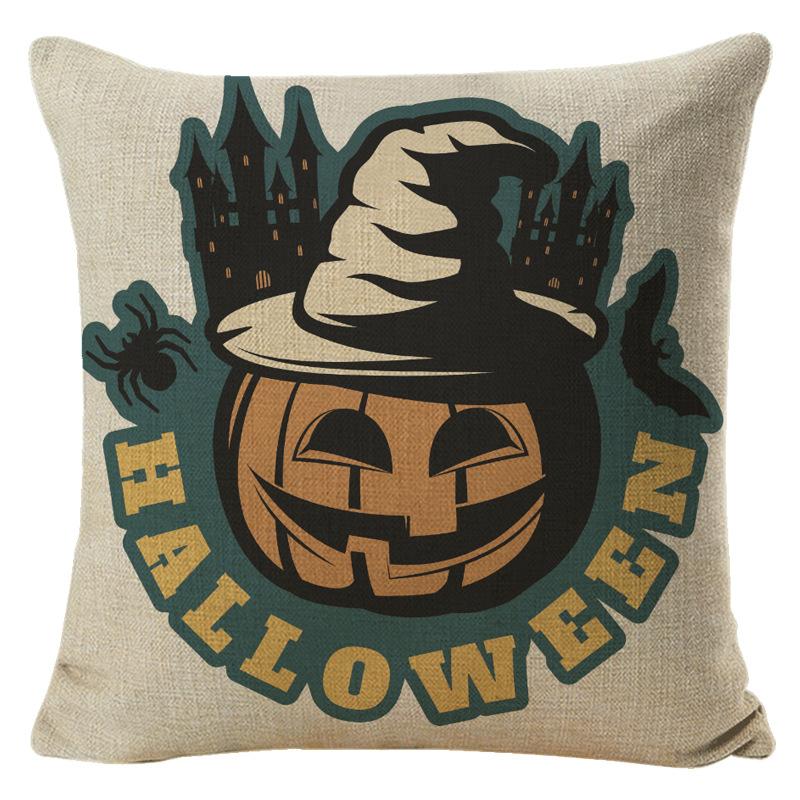 Halloween Pillowcase Set Cushion Office Lumbar Backrest Home Office Sofa Cushion Cover