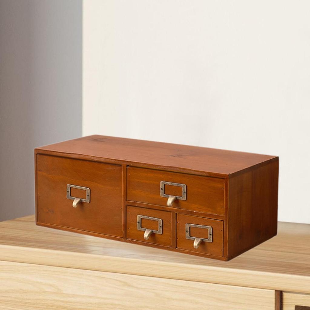 Desk Organizer Featuring Drawers, Suitable for Stationary and Personal Care