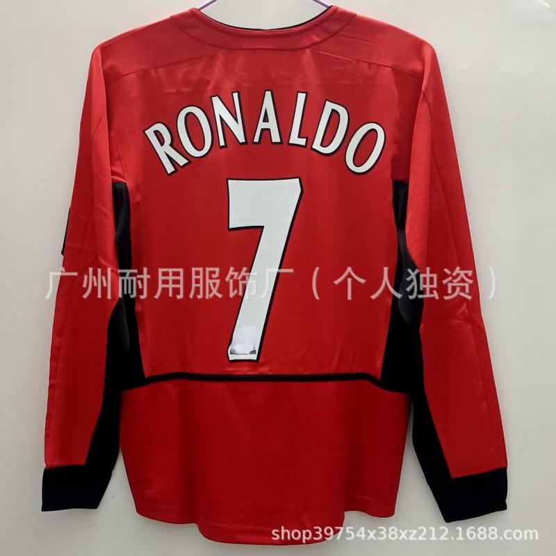 Retro Man L Red Devils Jersey No. 7 Replica Commemorative Edition Football
