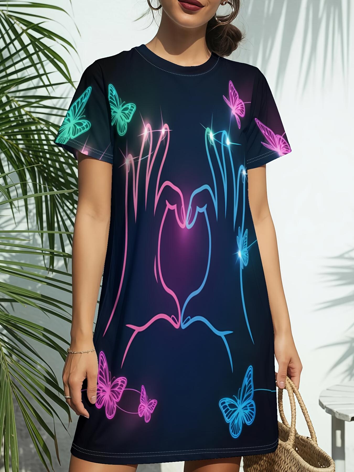 

Women s Short Sleeve T-Shirt Dress - Crew Neck -Line Dress with T-Shirt Top ;. Casual Spring Summer Outfits. Regular Fit Blouse Style Dress Suitable f 3XL дубильна кора