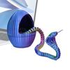 3D Snake Eggs Home Snake Egg Decor 3D Printed Snake with Gear Egg Flexible Animals Cute Egg Figure for Desk Decoration