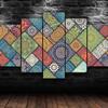 5Pcs Mandala Flower Pattern Beauty 5 Piece Canvas Wall Art Fantasy Print Home Decor 5 Pieces Paintings Poster Modern HD Print