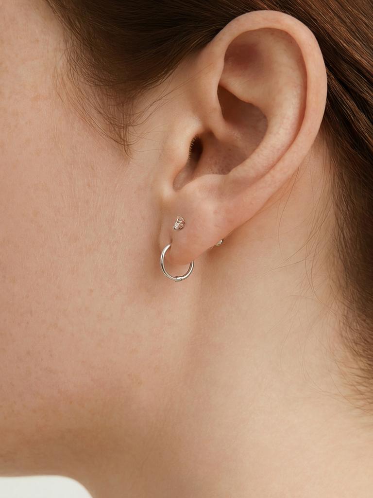 Lunne 14K Slick 0.1 Carat Diamond Piercing (14K Gold) #Lcpi05