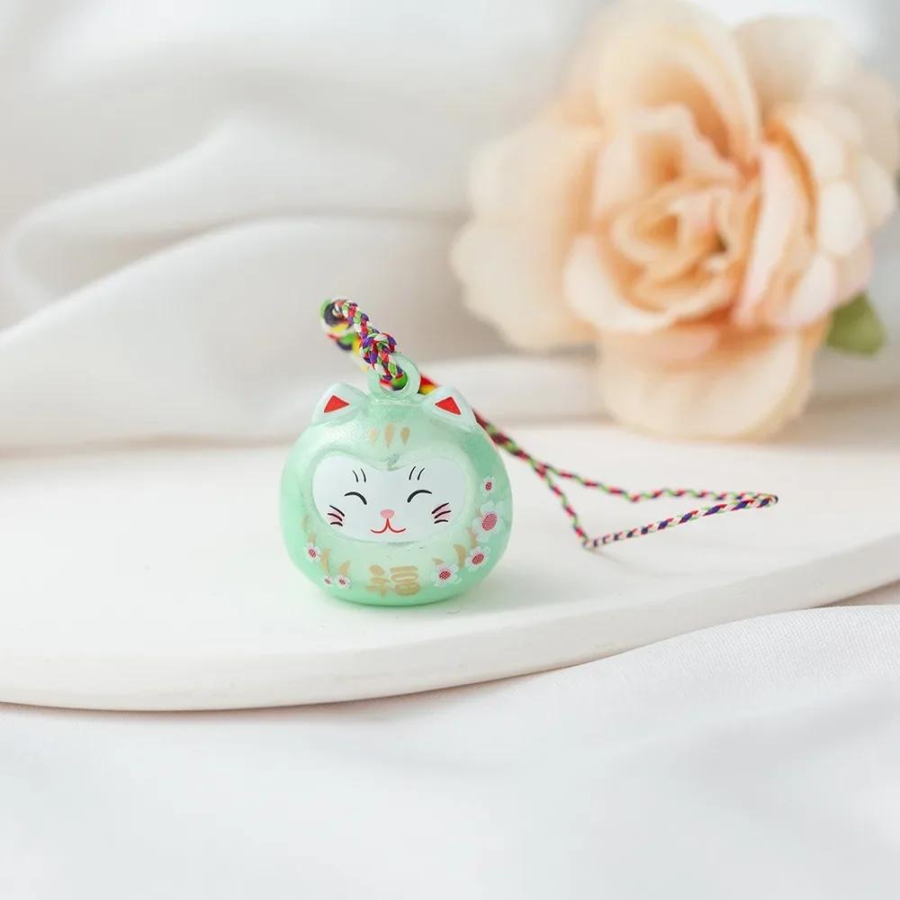 Keychain Pendant Bag Pendant Cartoon Keyring Maneki Neko Phone Charm Mobile Phone Strap Japanese Lucky Cat Keychain Couple Gift