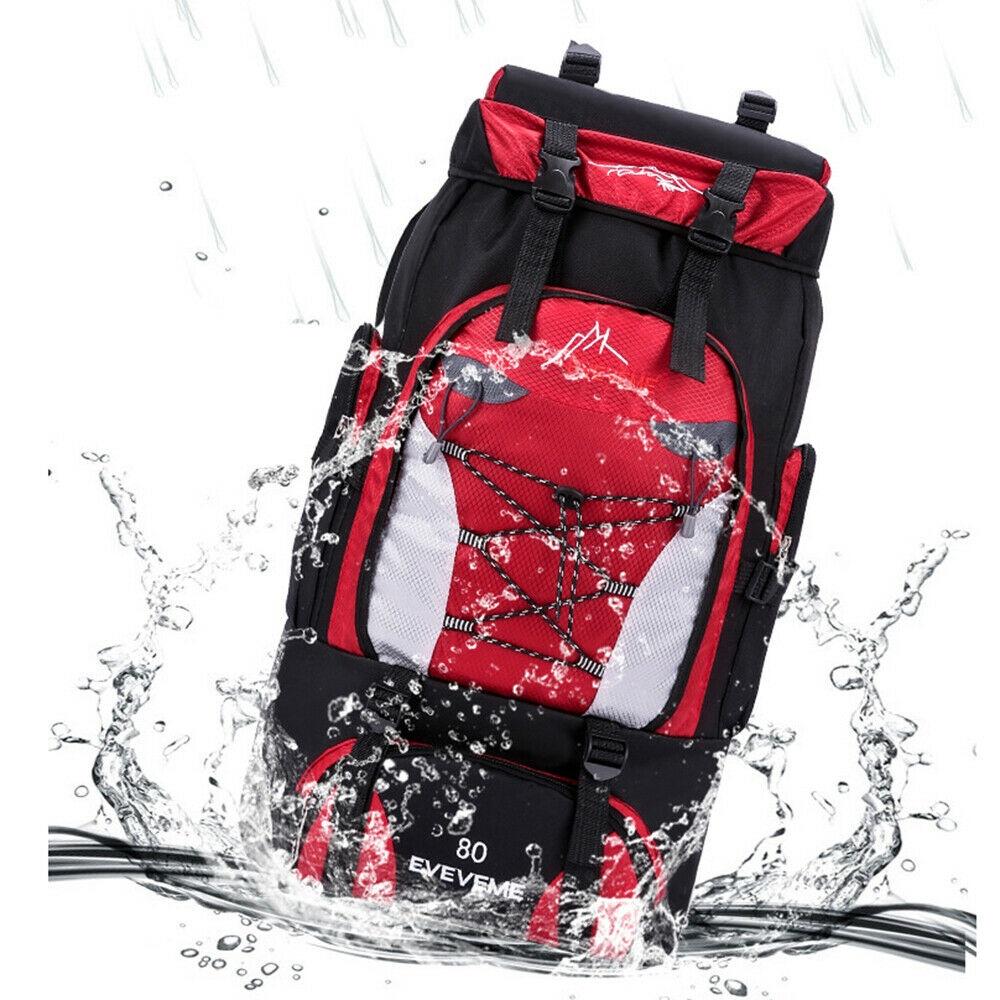 Travel 80l Outdoor Hiking Camping Backpack Waterproof Rucksack Trekking Pack Bag