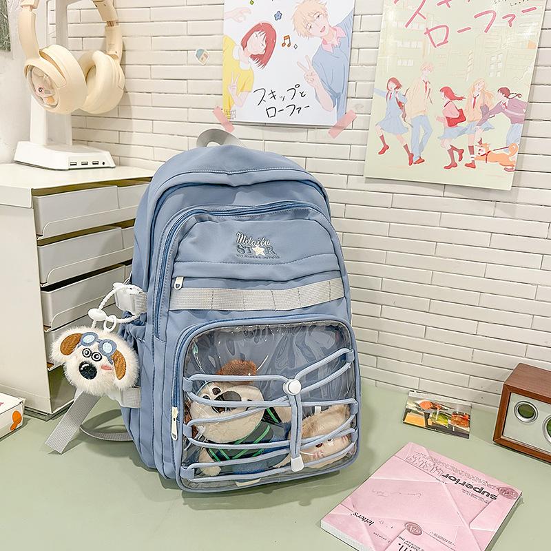 Cute star print large capacity Japanese sweet girl schoolbag college style high school junior high school student backpack girl