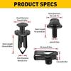 For Nissan Body Bolts U-Nut Clips- M6 Engine Under Cover Splash Shield Guard A