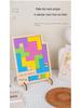 Children's Wooden Educational Tetris Calendar Puzzle Game
