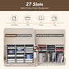 27-Slots Literature Organizer Adjustable Thickened PVC Mail Sorter Organizer, Open Design Versatile Classroom Mailbox Paper Organizer with Removable