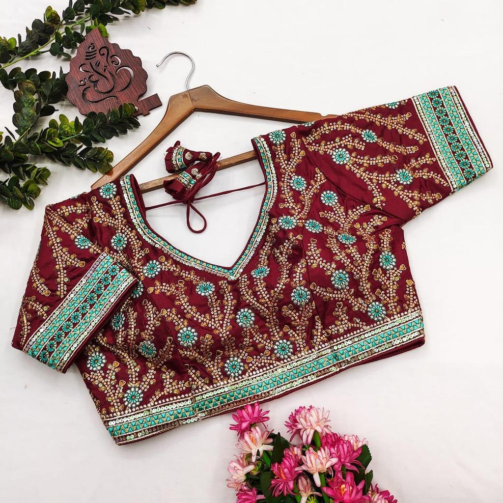 Heavy bridal wedding Saree Blouse