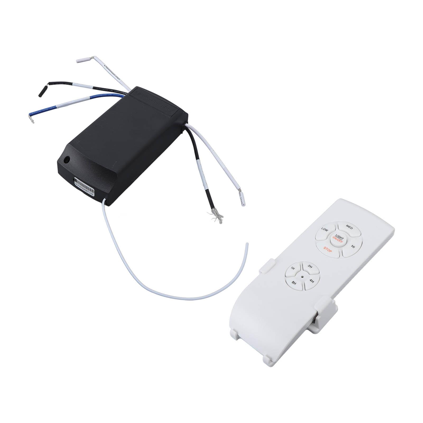 

Универсальный комплект пульта дистанционного управления для потолочного вентилятора Беспроводной комплект пульта дистанционного управления для потолочного вентилятора с подсветкой Английская версия 85-240 В белый