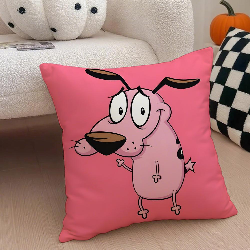 Povaleč pes povlak na polštář Povlak na polštář proti roztočům Neviditelný zip hedvábný krátký plyš Potah na polštář na pohovku