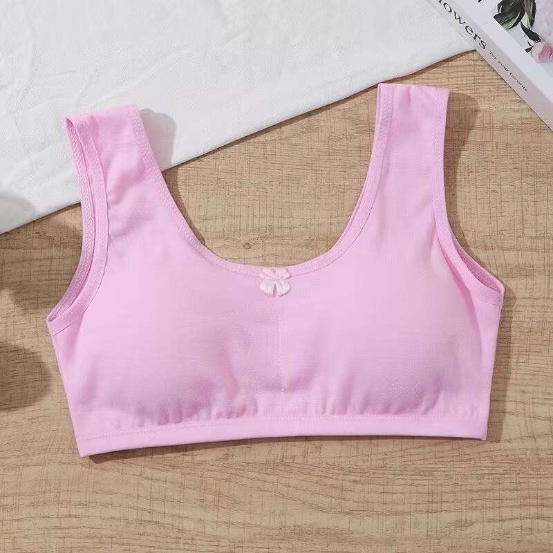 Mädchen-BH, atmungsaktiv, Teenager-BHs für Kinder, Adolescente, Dessous, einfarbig, Teenager-Weste, Mädchen-Röhrenoberteile, Unterwäsche