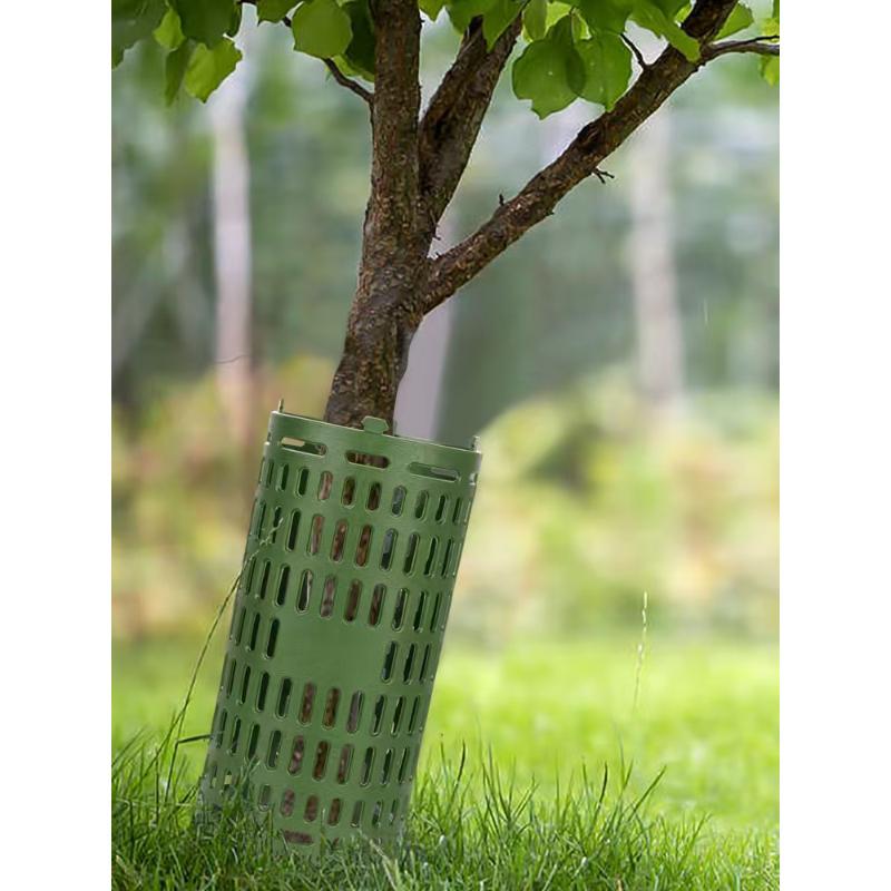 1pc Green Plastic Tree Protectors Connectable Tree Guards For Lawn Care Durable Plant Protection Equipment Gardening Accessories
