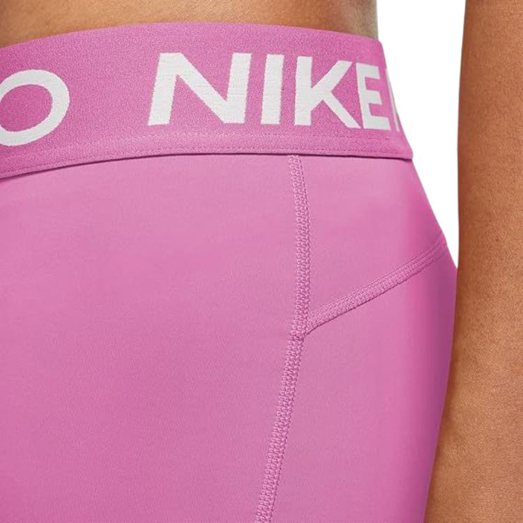 Nike Color Block Logo Print High Waist Sports Shorts Women shorts Pink CZ9857-675