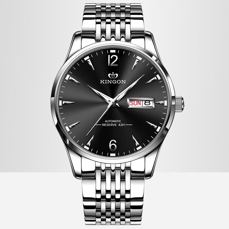 

Мужские швейцарские автоматические механические деловые часы – Простые, Светящиеся, Водонепроницаемые.