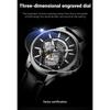 AILANG Men Automatic Mechanical Wristwatch Hollow Skeleton Dial Stainless Steel Band Business Sport Male Watch