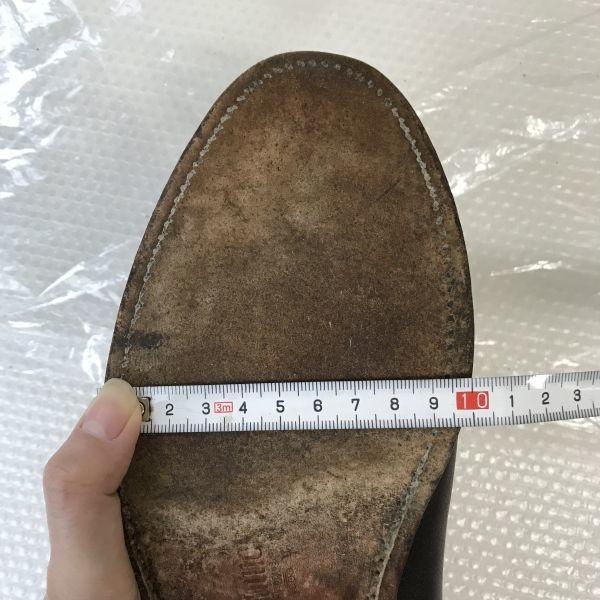 Royal Dutch Supplier VAN BOMMEL Goodyear Welt Leather U-Tip 6.5 / 25.0cm / Brown Business Shoes(USED)