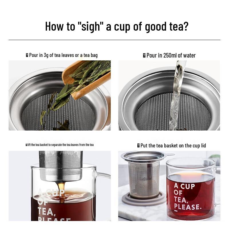 Buydeem Tea-Water Separation High Borosilicate Glassware