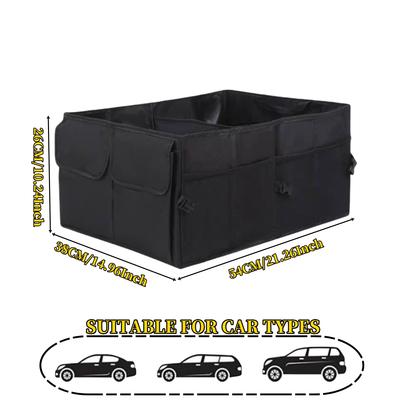 Großes Fassungsvermögen Zusammenklappbare Autoaufbewahrungsbox Kofferraumfrachtkiste Reparaturwerkzeughalter Auto-Organizer Autozubehör Universal