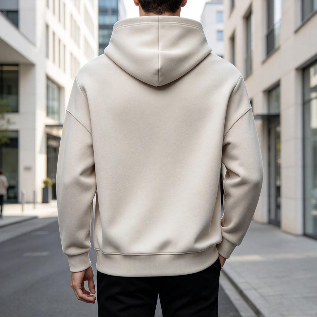 Men's Casual Long Sleeve Hoodie Cotton-Like Fabric Pullover Hooded Sweatshirt for Sports