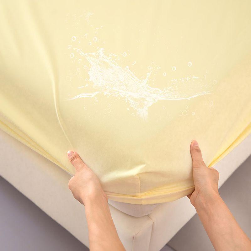 100% Waterproof Mattress Covers Protector Adjustable Non-Slip Bed Fitted Sheet with Elastic Band for Queen King