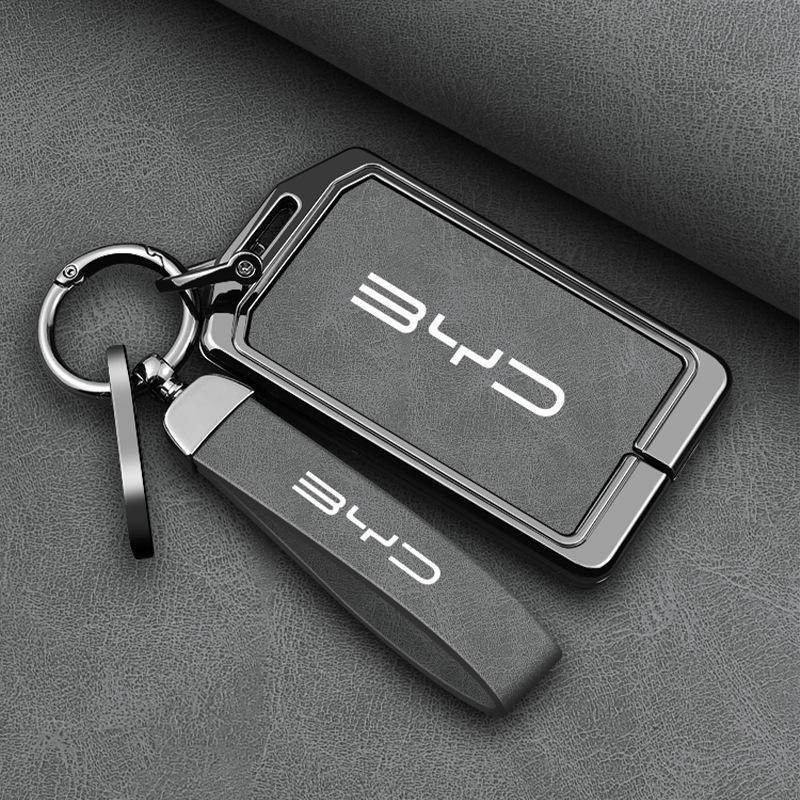 BYD Card Key Case for Song, Yuan, DMI Max, Han, Tang, Qin, Seagull, Destroyer 05 - New Model Protective Shell & Buckle