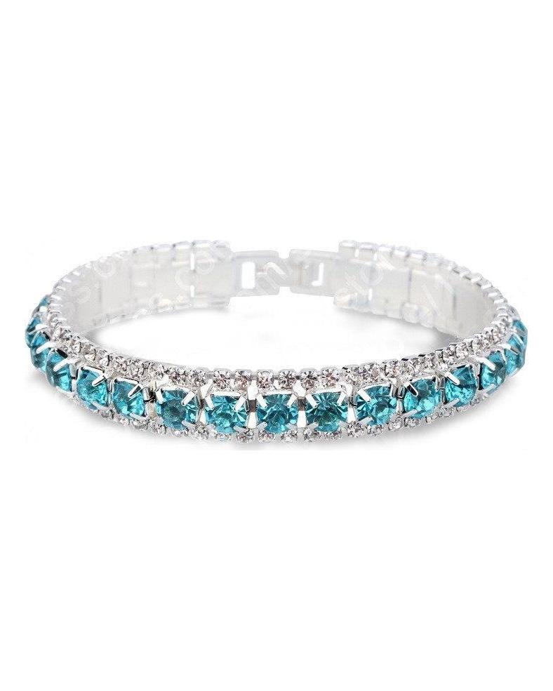 New Fashion Rhinestone Bracelet Bride Full Diamond Bracelet Wedding Clothing Wedding Accessories Women's High-Grade Shiny Bracelet