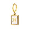 26 Letter Earrings Diy Stainless Steel Shell Letter C Earrings Gold Women'S Earrings, Jewelry Ed-637