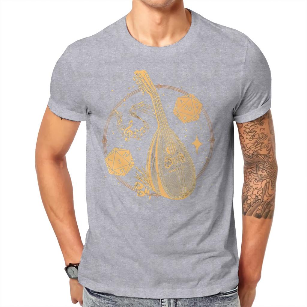 Music InstruUnisext Dice And Tarot Card DND Unisex T Shirt ONeck TShirt Cotton Short Sleeve