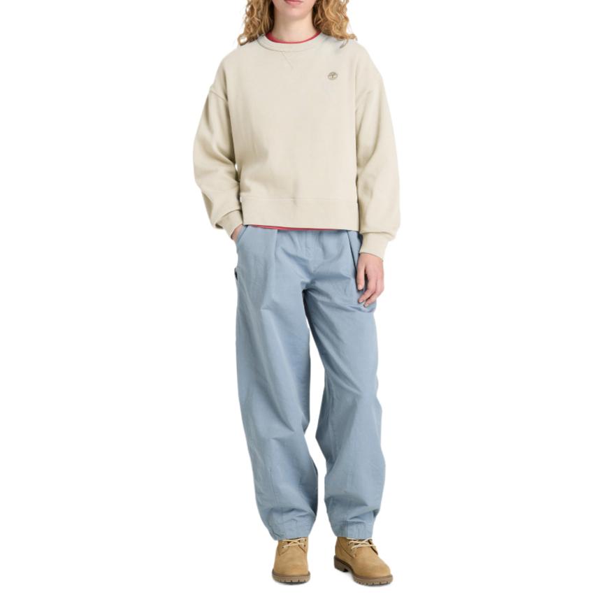 Timberland Lush Solid Loose Long Sleeve Sweatshirt Women tops TB0A43S52601