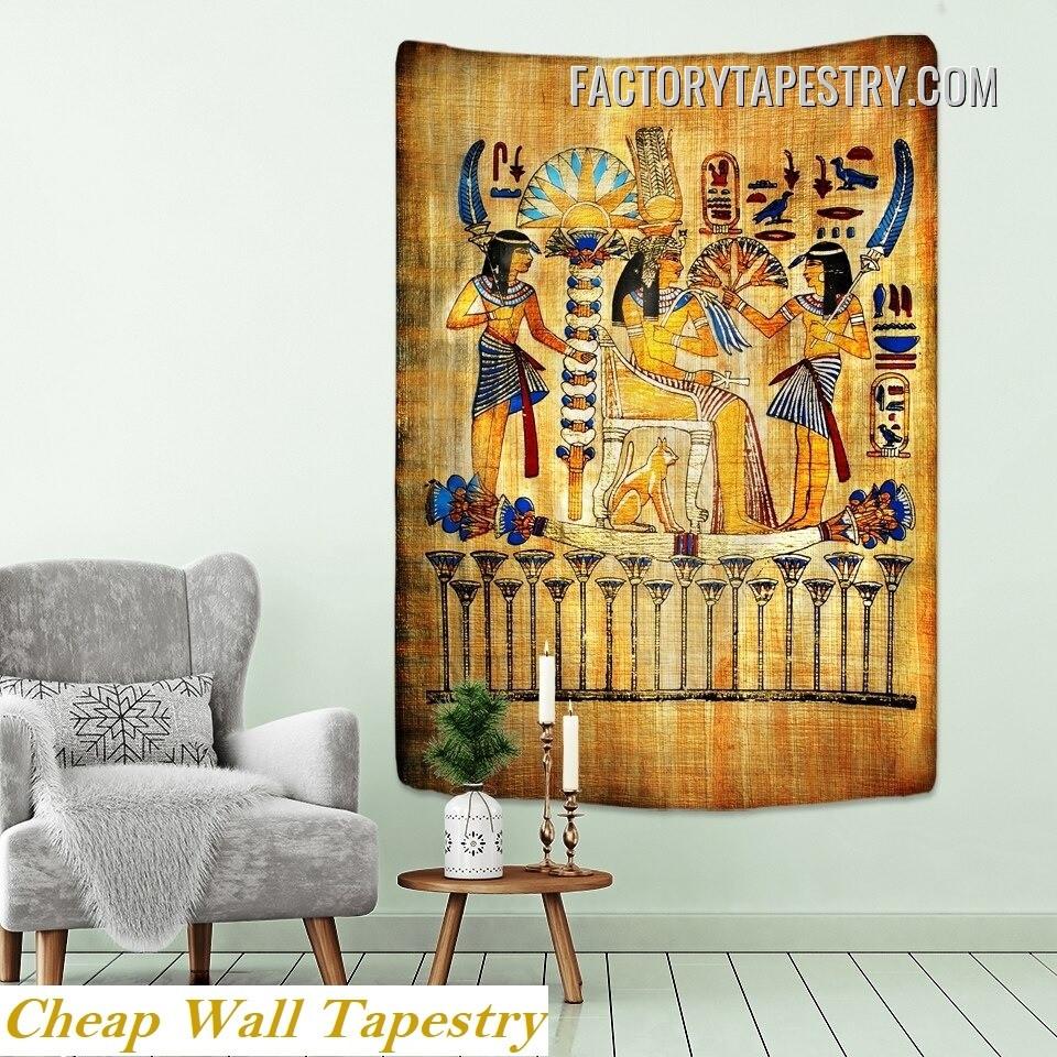 Ancient Egyptian papyrus tapestry 75x100