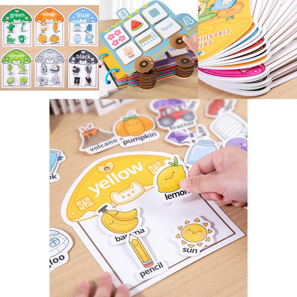 Frozen Quiet Stickerbuch für Kinder mit Zahlen- und Farbsortierung Lernspielzeug Charaktere enthalten