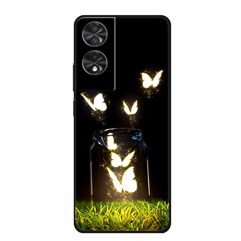 Para TCL 40 NxtPaper 4G 6.78" Funda Animales TPU Silicona Suave Fundas de Teléfono Cubierta para TCL40 NxtPaper Protector Lobo Dibujos Animados Coque