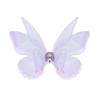 50 Stück 3D Organza Stoff Schmetterlings-Applikationen Doppellagige Chiffon Schmetterlings-Stickerei-Aufnäher Handgefertigte Haarnadel-Accessoires